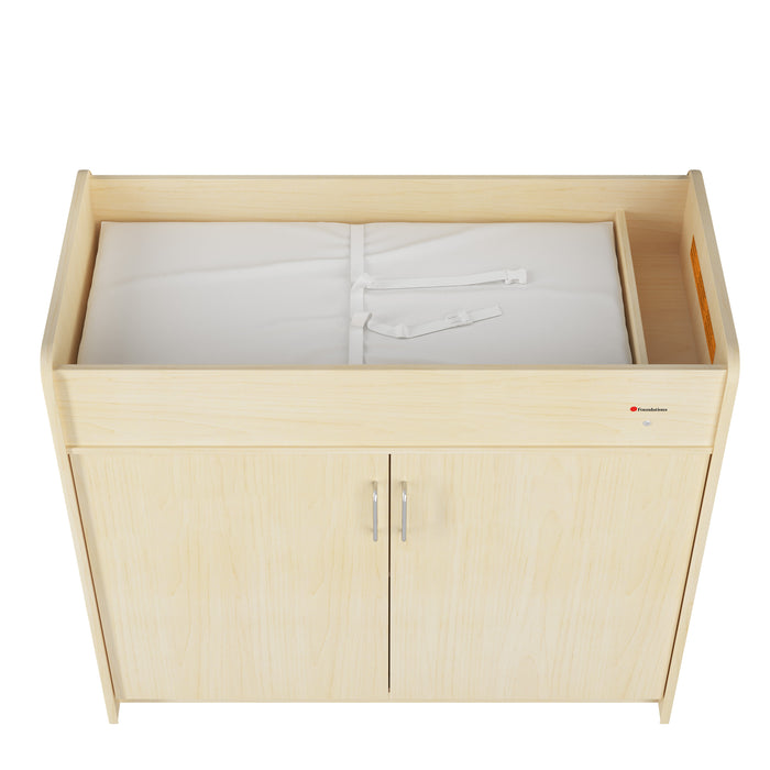 Foundations SafeSwing Changing Table – Natural finish wooden changing table