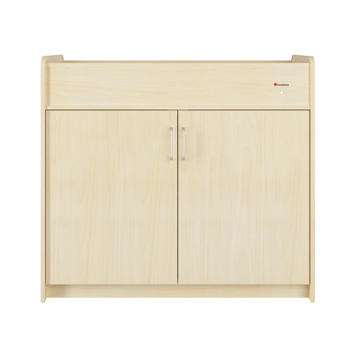 Foundations SafeSwing Changing Table – Natural finish wooden changing table