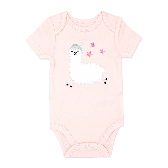 Small Wonders® Short Sleeve Baby Bodysuit -Soft Cotton One-Piece NB–24M