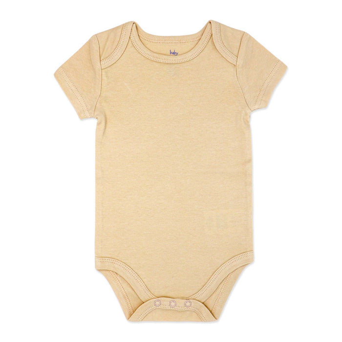 Small Wonders® Short Sleeve Baby Bodysuit -Soft Cotton One-Piece NB–24M