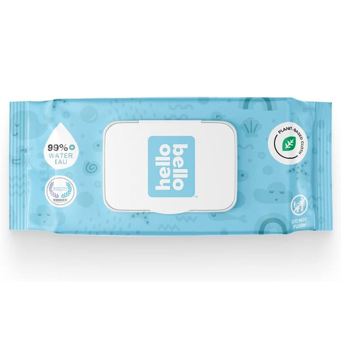 Hello Bello Plant Based Biodegradable Baby Wipes - 60ct.