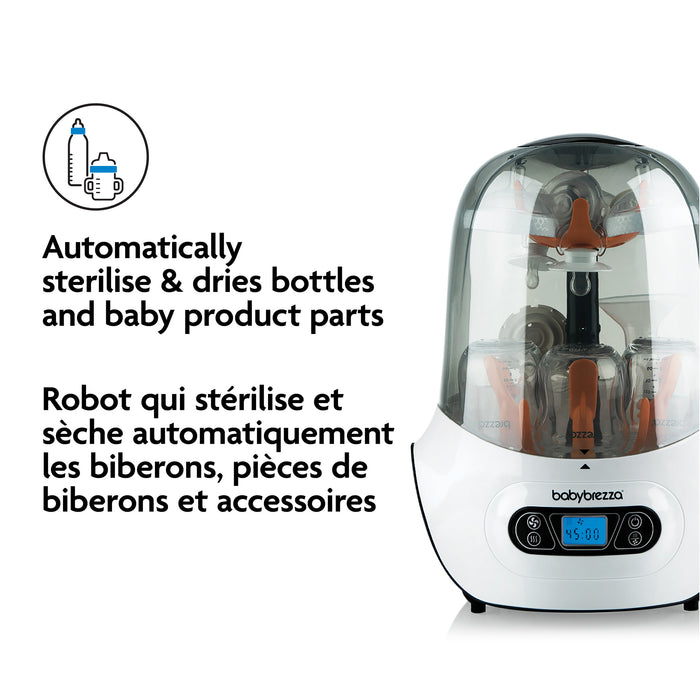 Stérilisateur et sécheur de biberons et accessoires One-Step de Baby Brezza
