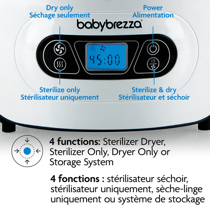 Stérilisateur et sécheur de biberons et accessoires One-Step de Baby Brezza