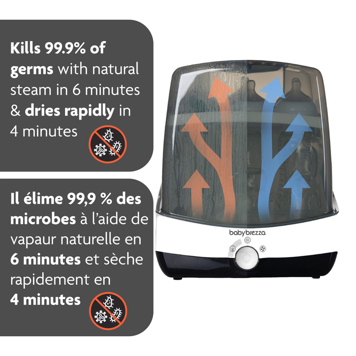 Baby Brezza SuperFast Stérilisateur Sécheur – Ultra rapide en 10 minutes