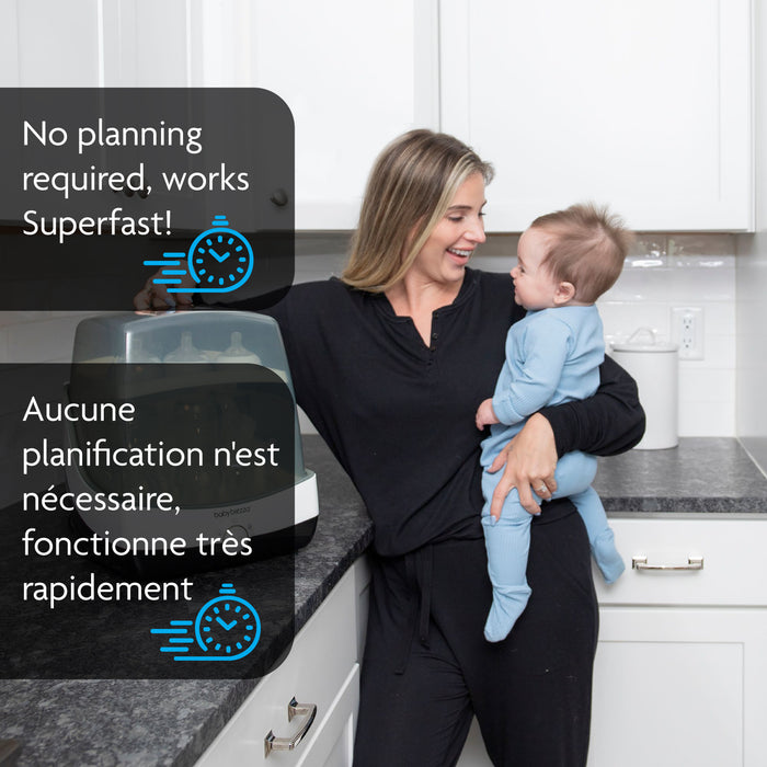 Baby Brezza SuperFast Stérilisateur Sécheur – Ultra rapide en 10 minutes