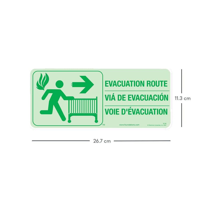 First Responder® Evacuation Route Signs