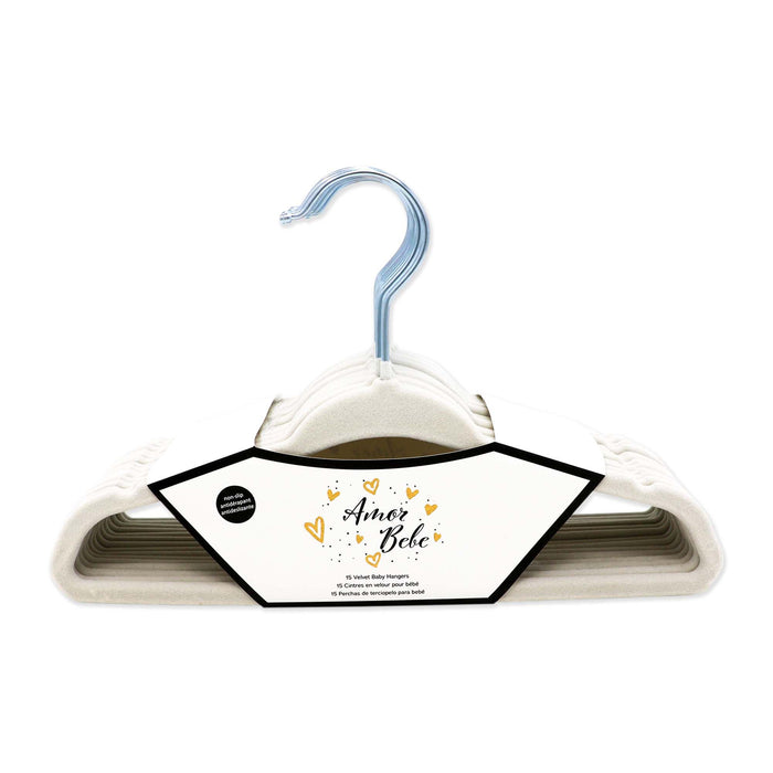 Amor Bebe Baby Velvet Hangers - 15 Pack