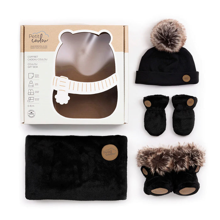 Petit Coulou - Baby Winter Accessories Gift Box (4 accessories) - 0-6m moo