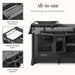 All-in-one baby playard with infant bassinet, foldable changing station, and storage organizer