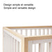 1st Snooze - 1st Snooze 4-in-1 Dream Crib – Convertible Baby Crib with Modern Design