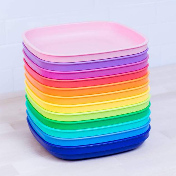 Re-Play Recycled Large Plastic Flat Plate - 9in./23cm