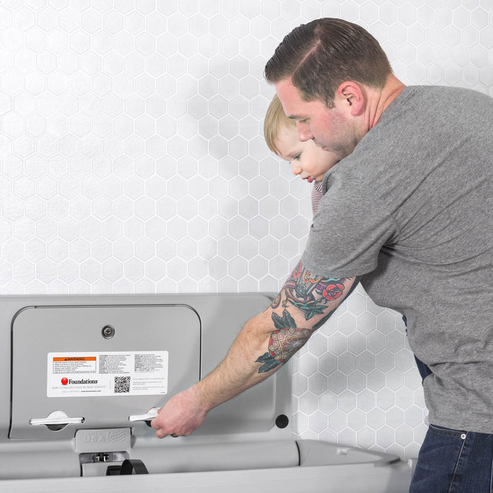 Foundations Ultra® Horizontal Commercial Baby Changing Station – EZ Mount™ Backer Plate Included