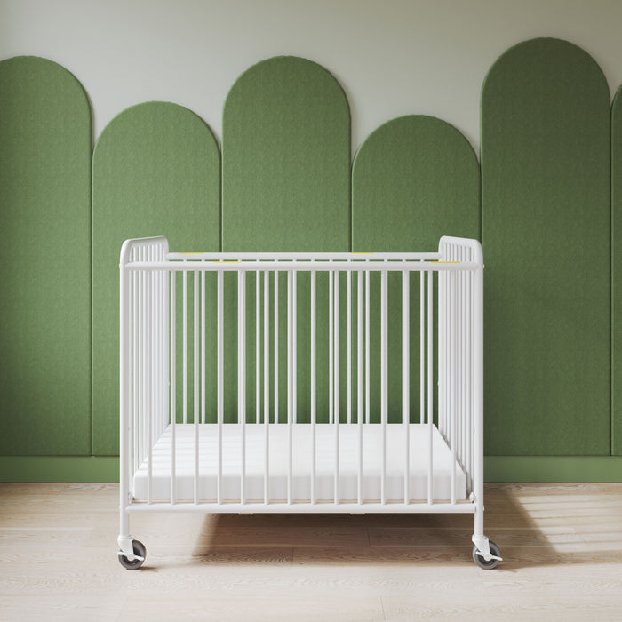 Foundations Chelsea Compact Metal Evacuation Crib – Slatted End Panels & Evacuation Ready