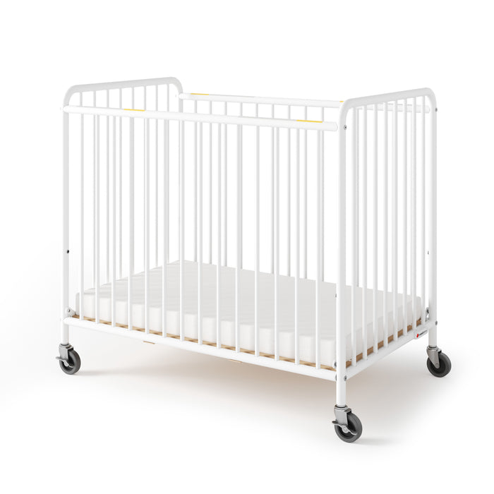 Foundations Chelsea Compact Metal Evacuation Crib – Slatted End Panels & Evacuation Ready