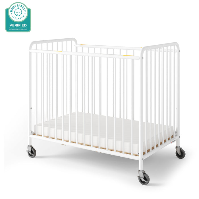 Foundations Chelsea Compact Metal Evacuation Crib – Slatted End Panels & Evacuation Ready