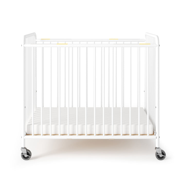 Foundations Chelsea Compact Metal Evacuation Crib – Slatted End Panels & Evacuation Ready
