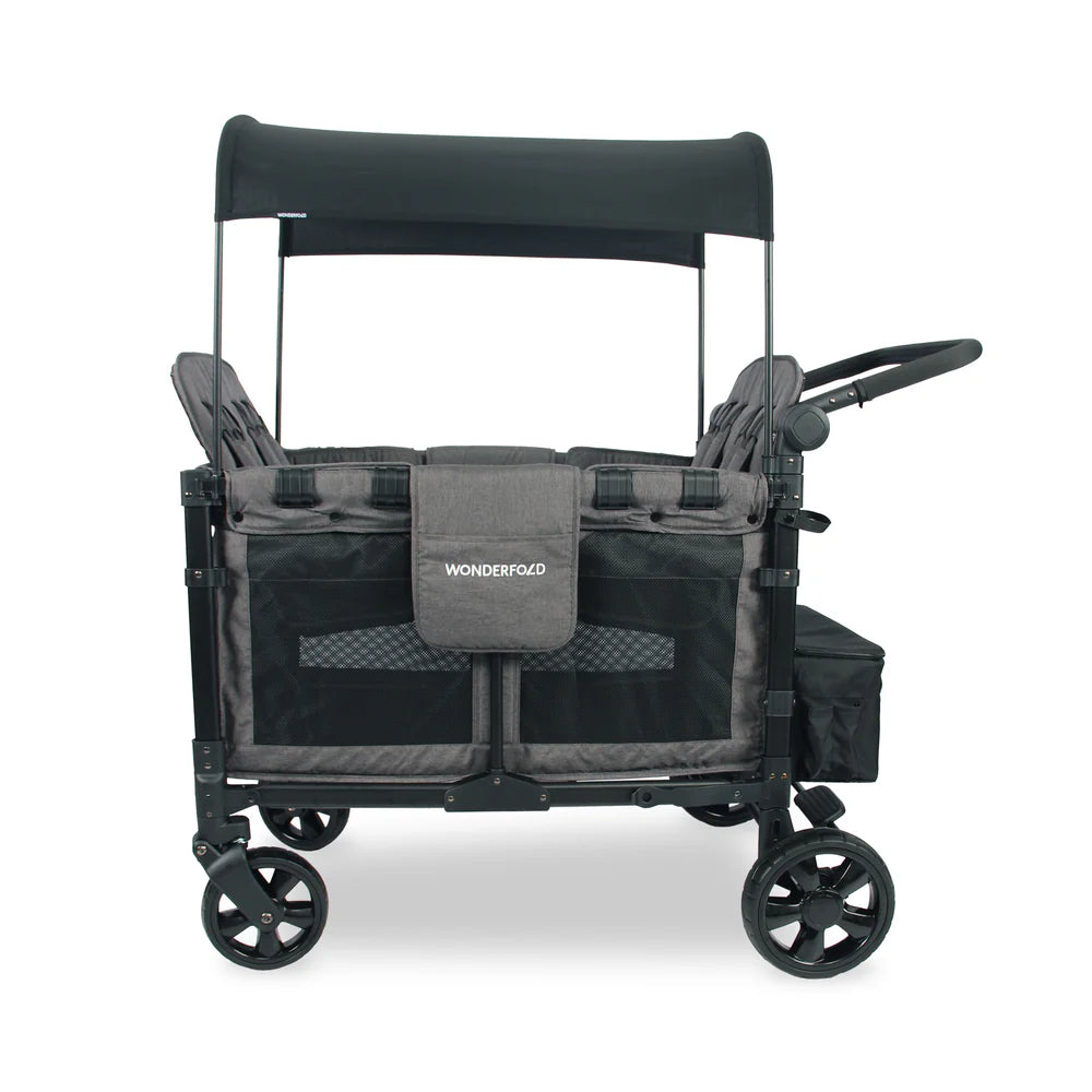 Wonderfold W4 ELITE Push Quad Stroller Wagon