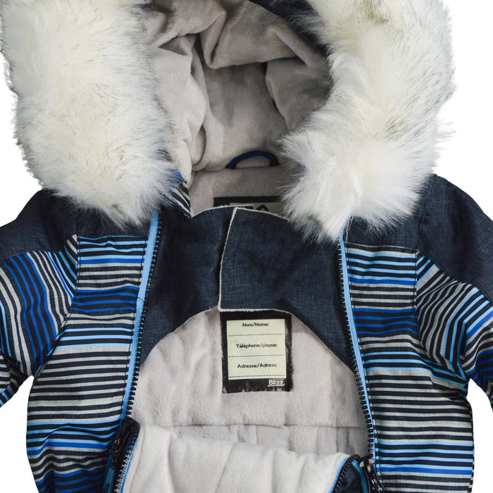 Blizz Baby Boys Puppy Theme Snow Suit - 1 piece - (6m to 18m) - 21WBLI3106