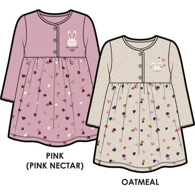 M.I.D. Girls' Dress - Oatmeal – Sizes 2T to 7