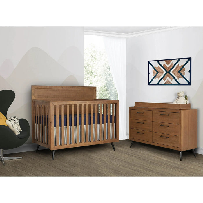 Lit de bébé convertible 4 en 1 Dream On Me Evolur Stilnovo Mid Century