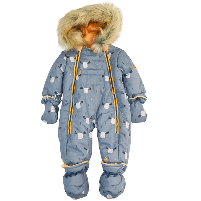 Blizz Baby Boys Moose Snow Suit - 1 piece - (3m to 24m) - 22WBLI3213