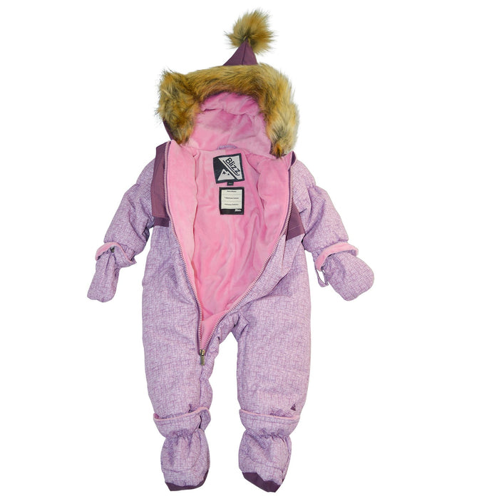 Blizz Baby Girls Pointy Hood Snow Suit - 1 piece - (3m to 24m) - 22WBLI5200