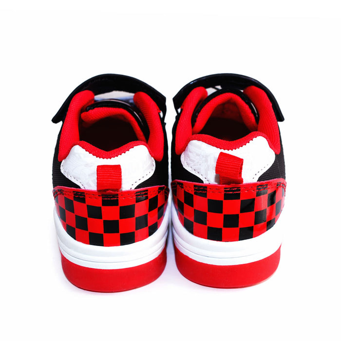 Hot Wheels Light-Up Shoes for Kids – Black/Red (Sizes 9T to 2)