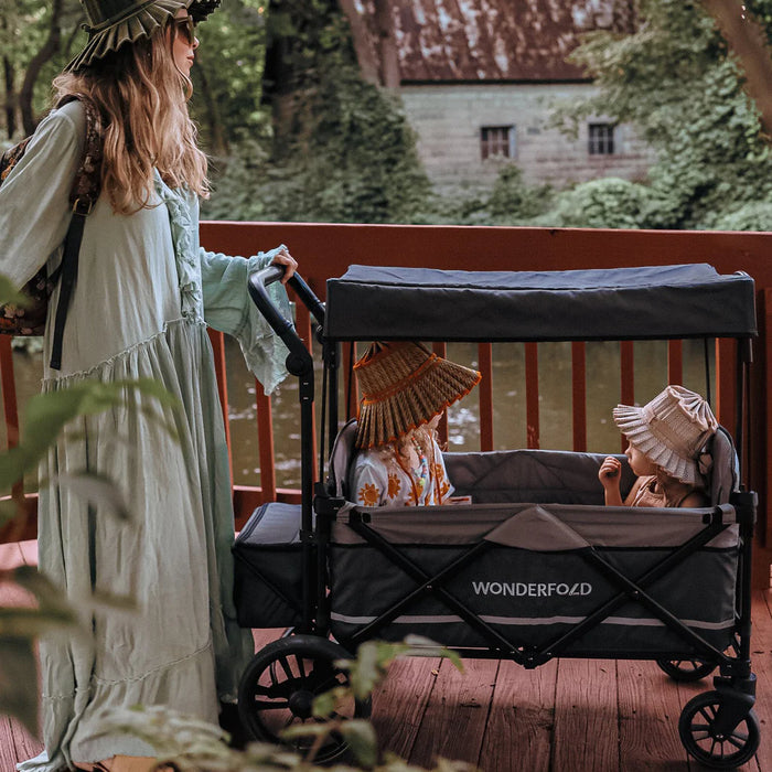 Wonderfold X2 - Push & Pull Double Stroller Wagon