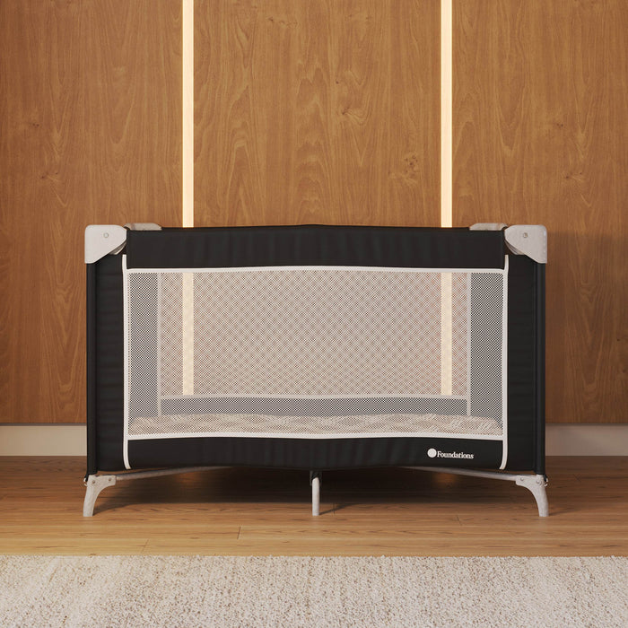 Foundations Sleep ’n Store® Travel Yard – Portable Travel Crib & Infant Play Yard