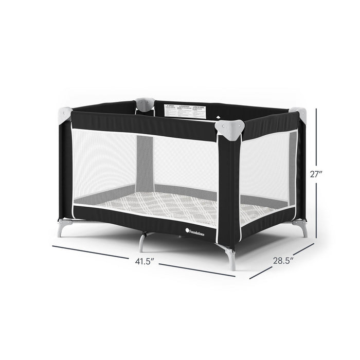 Foundations Sleep ’n Store® Travel Yard – Portable Travel Crib & Infant Play Yard