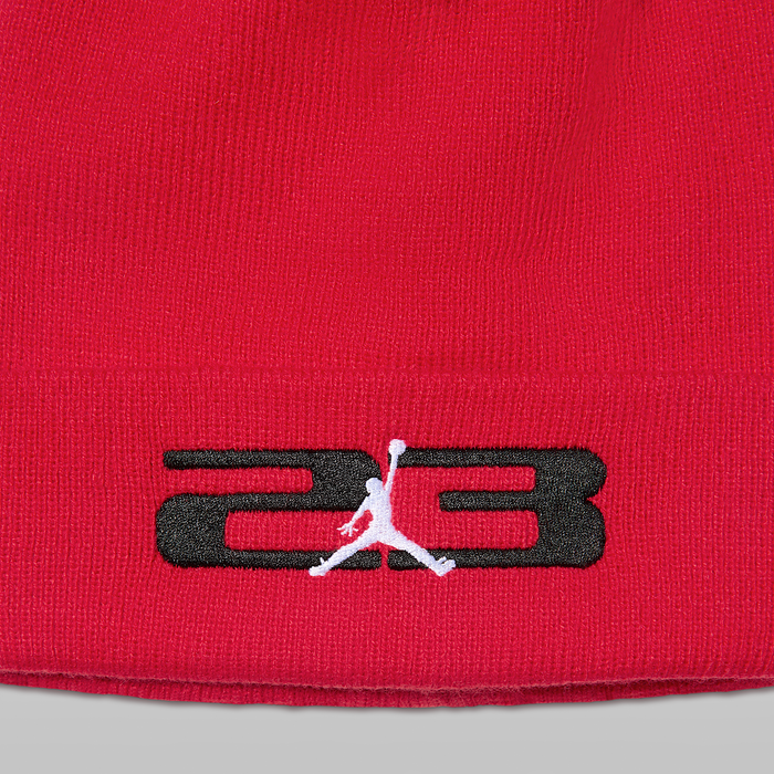 Jordan 23 beanie and gloves set University Red 03