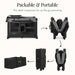Portable foldable playard for babies with storage, shown packed in travel bag