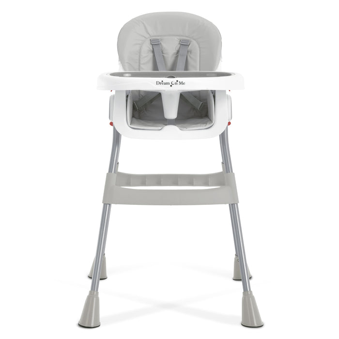 Dream On Me Portable 2 In 1 Table Talk Highchair – Grey lifestyle