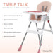 Dream On Me Portable 2 In 1 Table Talk Highchair – Pink lifestyle