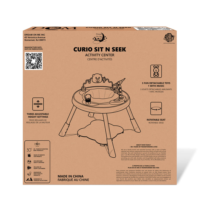 Dream On Me Curio Sit N Seek packaging