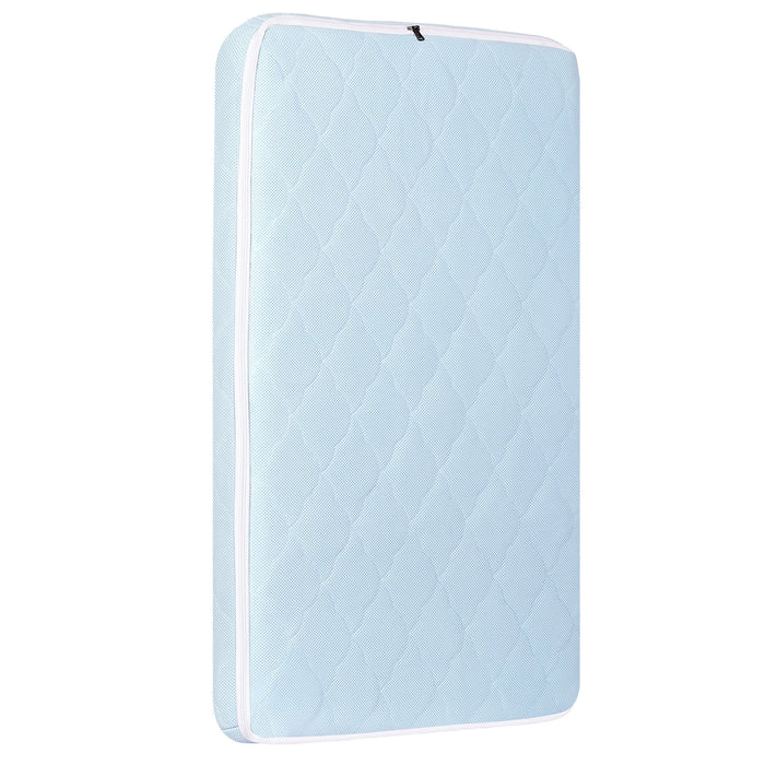 Dream On Me Rest EZ 2-in-1 Mini Crib Mattress Blue image 6b