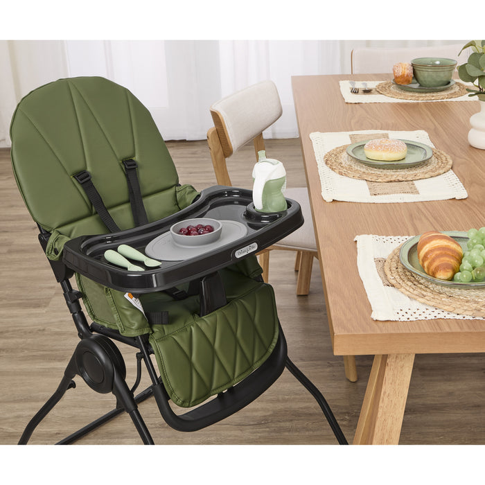 Dream On Me Snack & Stow Highchair Olive image 22
