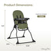 Dream On Me Snack & Stow Highchair Olive image 6