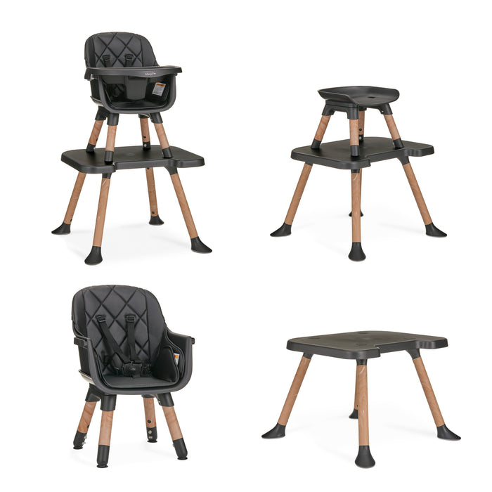 Dream On Me Luna 4-in-1 Convertible Highchair – Black Key Feature