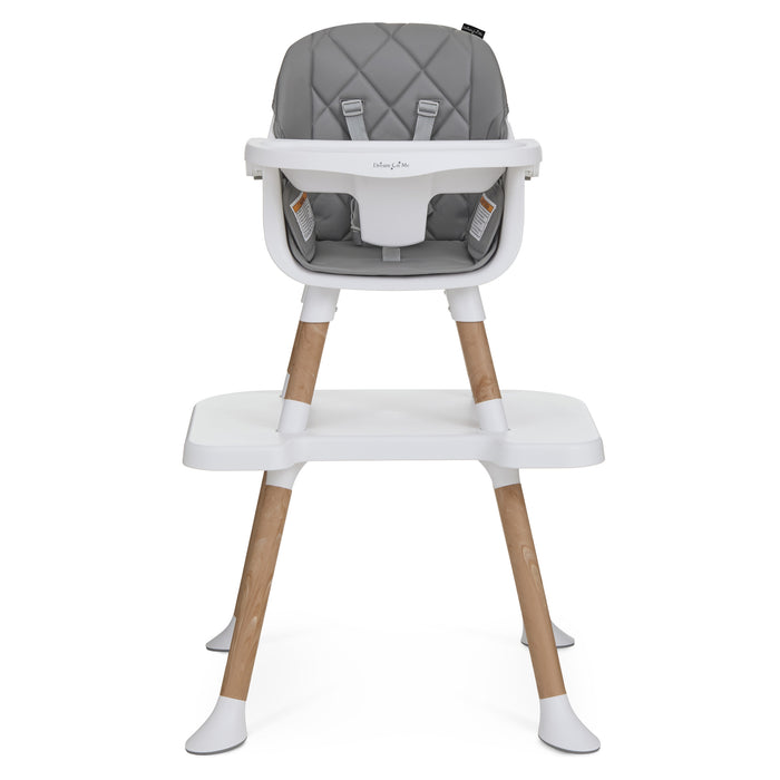 Dream On Me Luna 4-in-1 Convertible Highchair – Cool Grey lifestyle