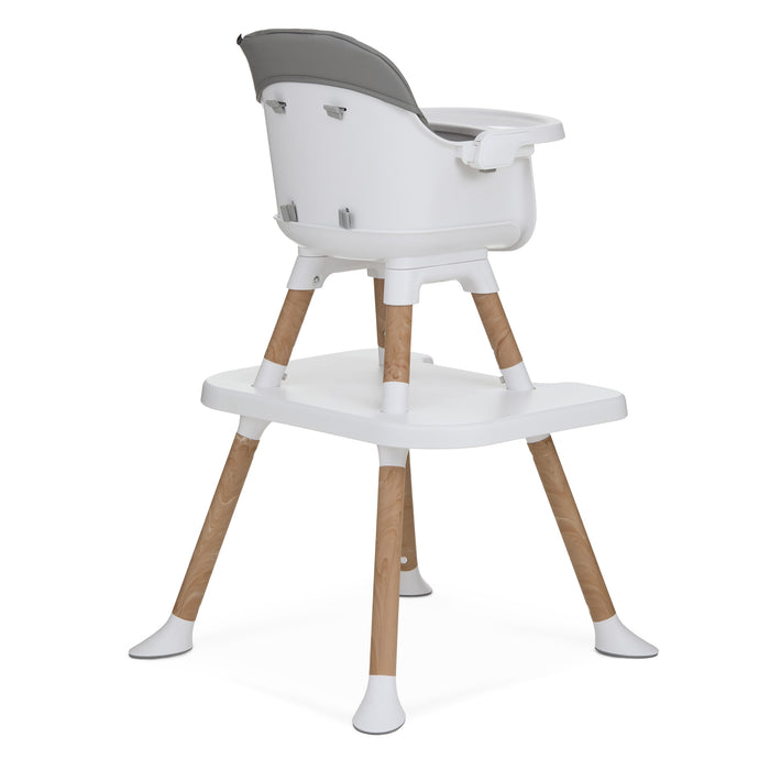 Dream On Me Luna 4-in-1 Convertible Highchair – Cool Grey lifestyle