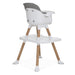 Dream On Me Luna 4-in-1 Convertible Highchair – Cool Grey lifestyle