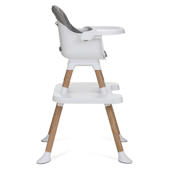 Dream On Me Luna 4-in-1 Convertible Highchair – Cool Grey lifestyle