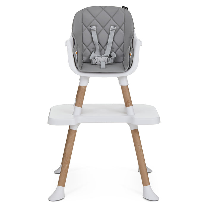 Dream On Me Luna 4-in-1 Convertible Highchair – Cool Grey lifestyle
