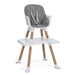 Dream On Me Luna 4-in-1 Convertible Highchair – Cool Grey lifestyle