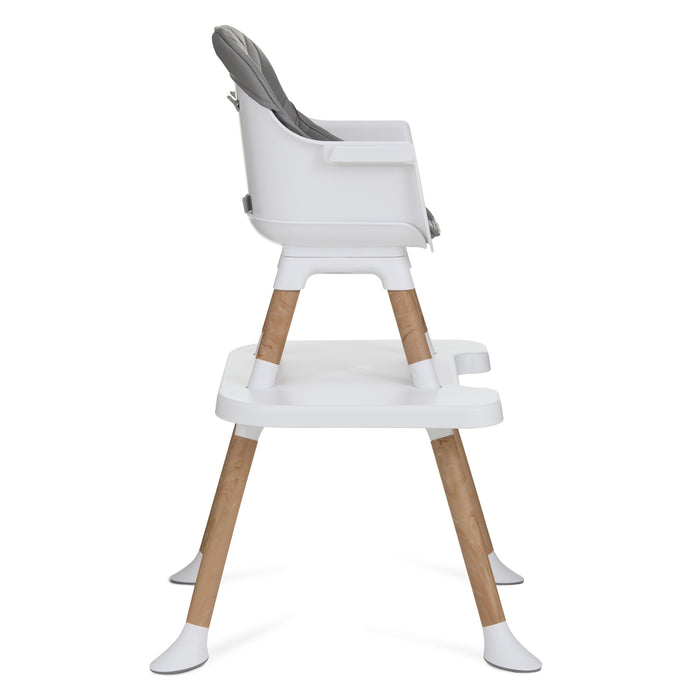 Dream On Me Luna 4-in-1 Convertible Highchair – Cool Grey lifestyle
