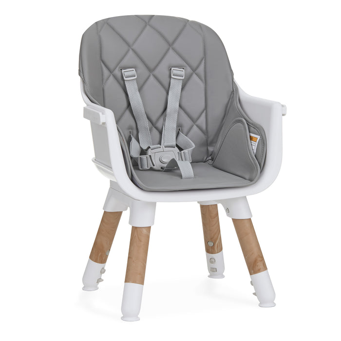 Dream On Me Luna 4-in-1 Convertible Highchair – Cool Grey lifestyle