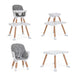 Dream On Me Luna 4-in-1 Convertible Highchair – Cool Grey Key Feature