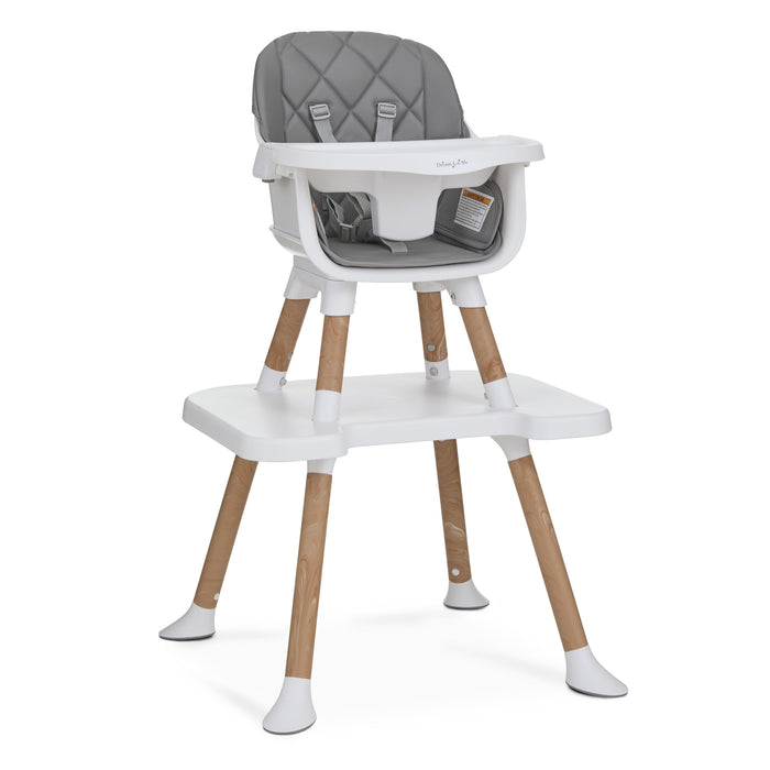 Dream On Me Luna 4-in-1 Convertible Highchair – Cool Grey