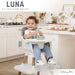 Dream On Me Luna 4-in-1 Convertible Highchair – Cool Grey Key Feature
